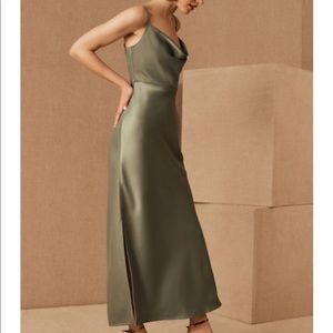 Cali Satin Charmeuse Midi Dress